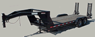 12,000# Flatbed Gooseneck Trailer